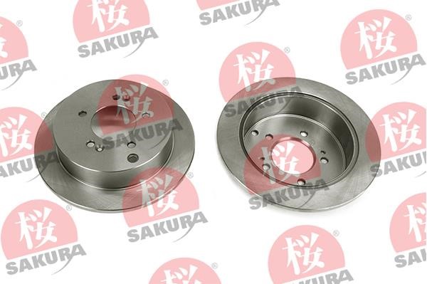 Sakura 605-05-4625 Rear brake disc, non-ventilated 605054625