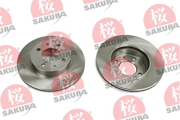 Sakura 604-05-4680 Front brake disc ventilated 604054680