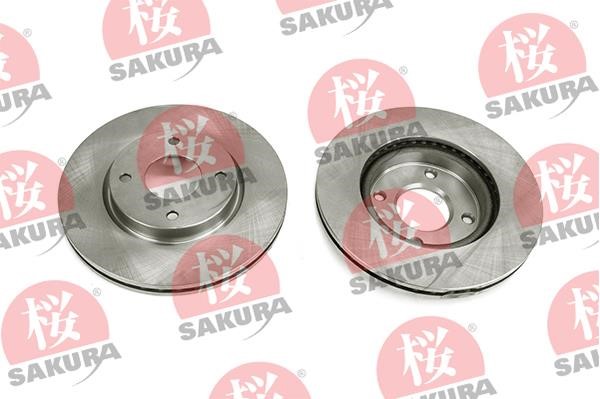 Sakura 604-10-4148 Front brake disc ventilated 604104148