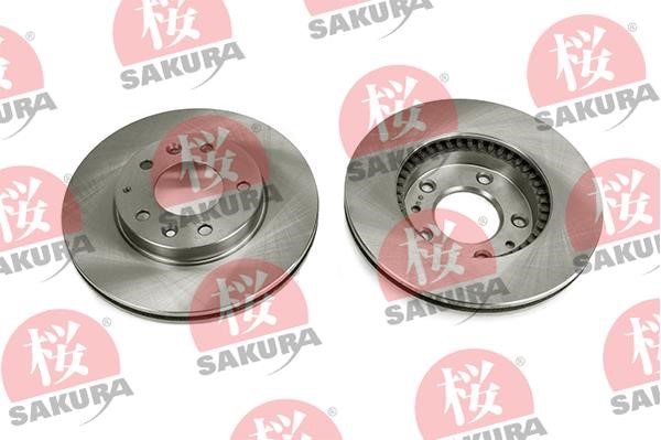 Sakura 604-30-3515 Front brake disc ventilated 604303515