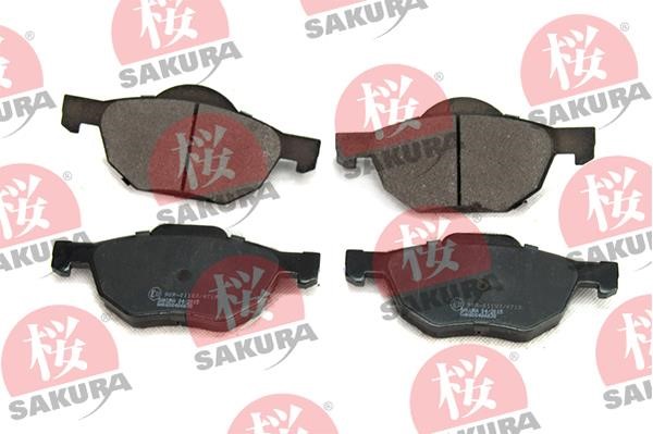 Sakura 600-40-6638 Brake Pad Set, disc brake 600406638
