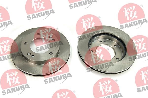 Sakura 604-03-8850 Front brake disc ventilated 604038850