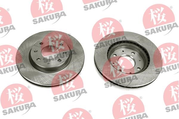 Sakura 604-03-8818 Front brake disc ventilated 604038818