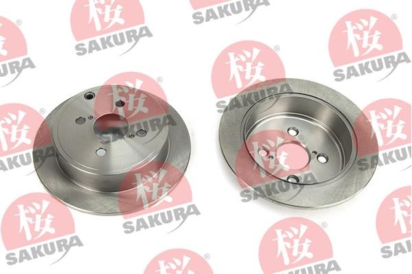 Sakura 605-20-3712 Rear brake disc, non-ventilated 605203712