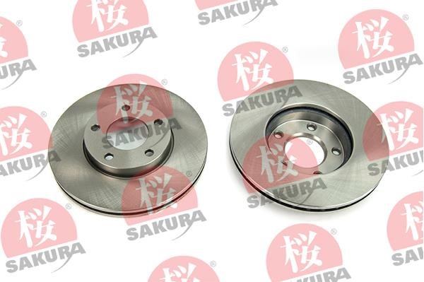 Sakura 604-30-3690 Front brake disc ventilated 604303690