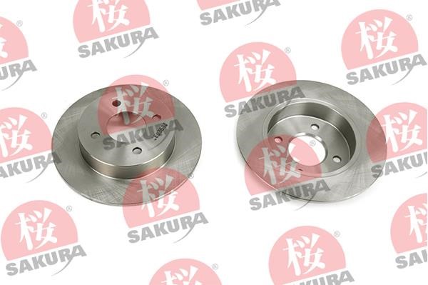 Sakura 605-10-4020 Rear brake disc, non-ventilated 605104020
