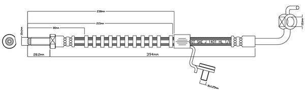 Motorquip VBJ337 Brake Hose VBJ337