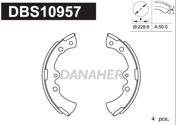 Danaher DBS10957 Brake shoe set DBS10957