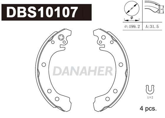 Danaher DBS10107 Brake shoe set DBS10107