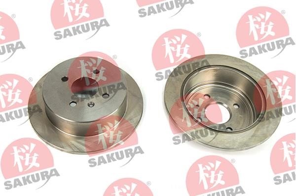 Sakura 605-00-8315 Rear brake disc, non-ventilated 605008315