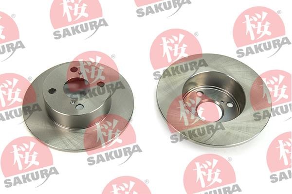 Sakura 605-20-3711 Rear brake disc, non-ventilated 605203711