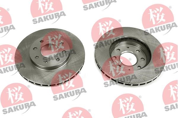 Sakura 604-50-4215 Front brake disc ventilated 604504215