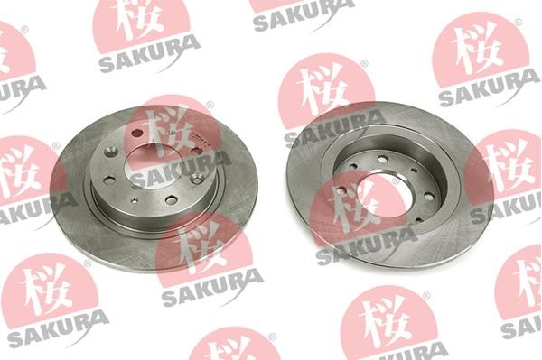 Sakura 605-03-8820 Rear brake disc, non-ventilated 605038820