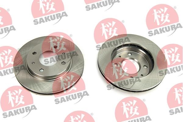 Sakura 604-50-4280 Front brake disc ventilated 604504280