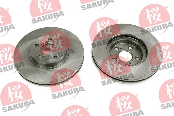 Sakura 604-20-3873 Front brake disc ventilated 604203873