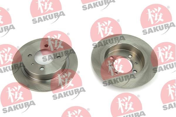 Sakura 605-10-4010 Rear brake disc, non-ventilated 605104010