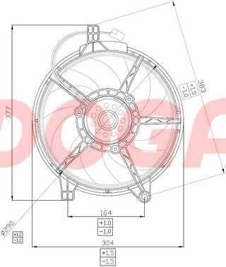 Doga EME045 Fan, radiator EME045