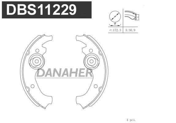 Danaher DBS11229 Brake shoe set DBS11229
