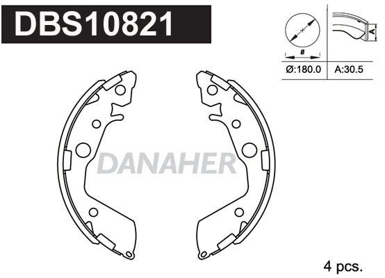 Danaher DBS10821 Brake shoe set DBS10821