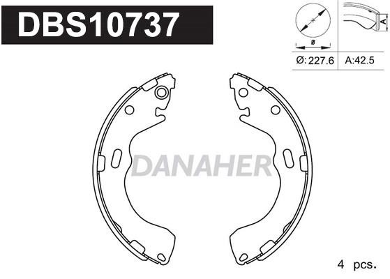 Danaher DBS10737 Brake shoe set DBS10737