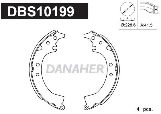 Danaher DBS10199 Brake shoe set DBS10199