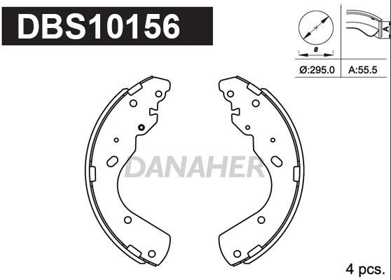 Danaher DBS10156 Brake shoe set DBS10156