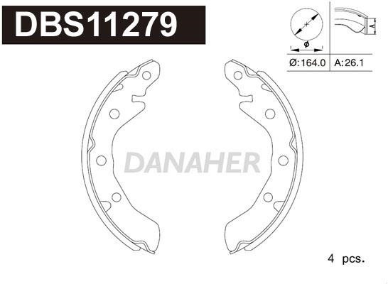 Danaher DBS11279 Brake shoe set DBS11279