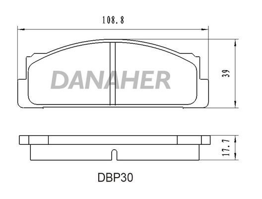 Danaher DBP30 Front disc brake pads, set DBP30