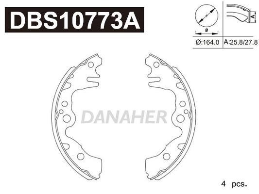 Danaher DBS10773A Brake shoe set DBS10773A
