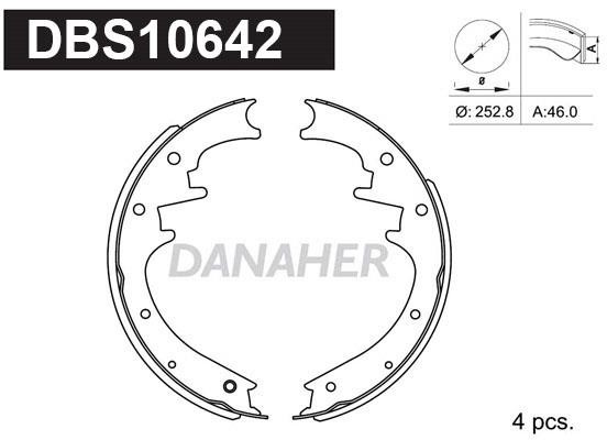 Danaher DBS10642 Brake shoe set DBS10642