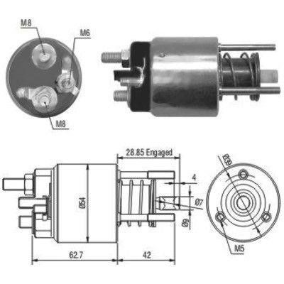 We Parts 471480050 Solenoid switch, starter 471480050