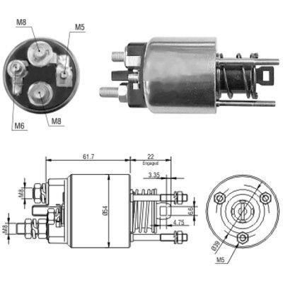 We Parts 471480145 Solenoid switch, starter 471480145
