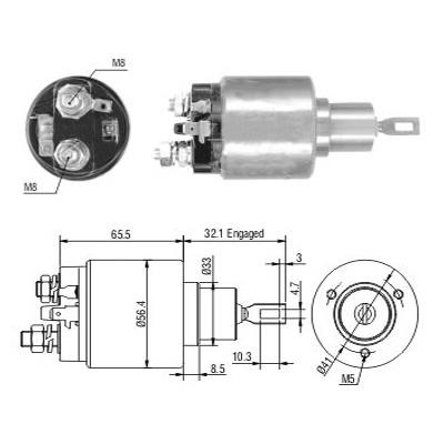 We Parts 471480201 Solenoid switch, starter 471480201