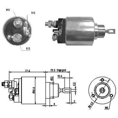 We Parts 471480130 Solenoid switch, starter 471480130