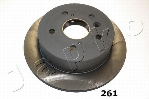 Japko 61261 Rear brake disc, non-ventilated 61261
