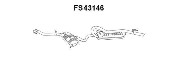 Faurecia FS43146 End Silencer FS43146