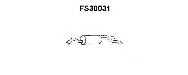 Faurecia FS30031 End Silencer FS30031