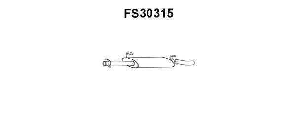 Faurecia FS30315 Front Silencer FS30315