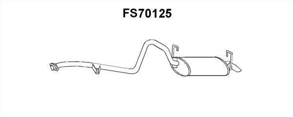 Faurecia FS70125 End Silencer FS70125