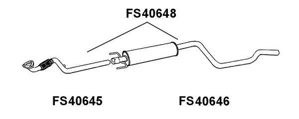 Faurecia FS40648 Middle Silencer FS40648