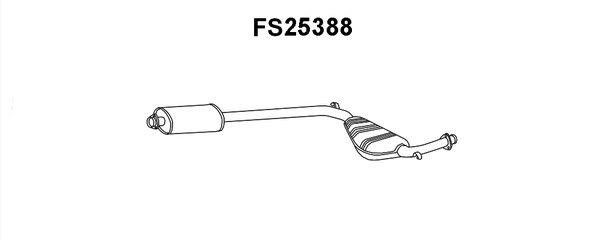 Faurecia FS25388 Middle Silencer FS25388