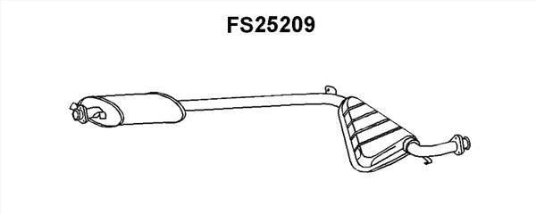 Faurecia FS25209 Middle Silencer FS25209