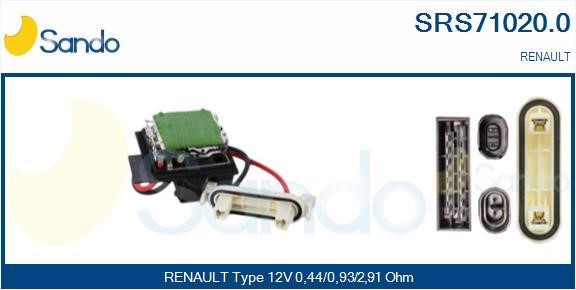 Sando SRS71020.0 Resistor, interior blower SRS710200