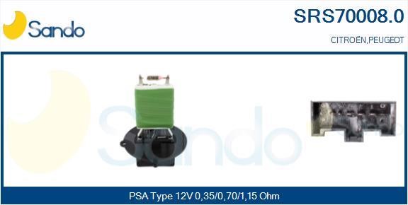 Sando SRS70008.0 Resistor, interior blower SRS700080