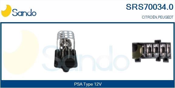 Sando SRS70034.0 Resistor, interior blower SRS700340