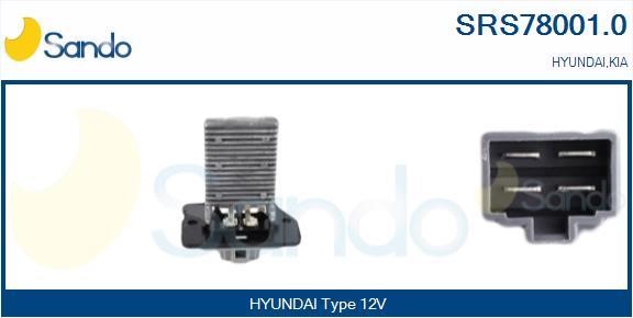 Sando SRS78001.0 Resistor, interior blower SRS780010
