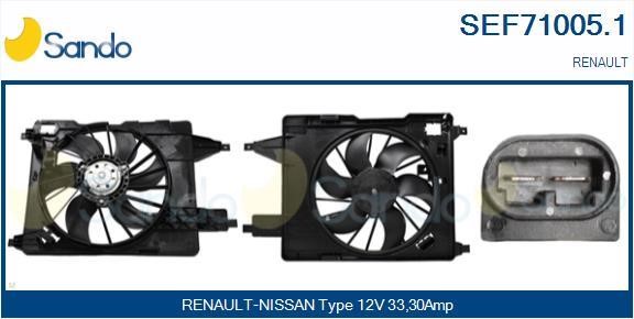 Sando SEF71005.1 Electric Motor, radiator fan SEF710051