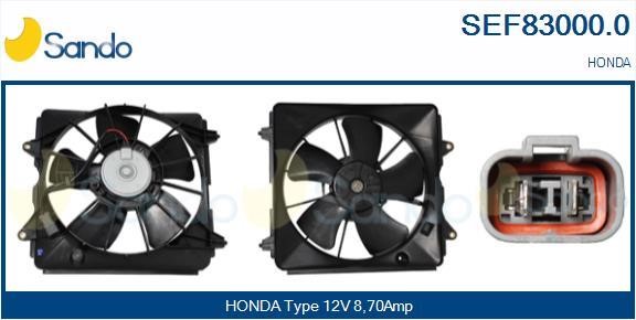 Sando SEF83000.0 Electric Motor, radiator fan SEF830000