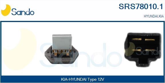 Sando SRS78010.1 Resistor, interior blower SRS780101