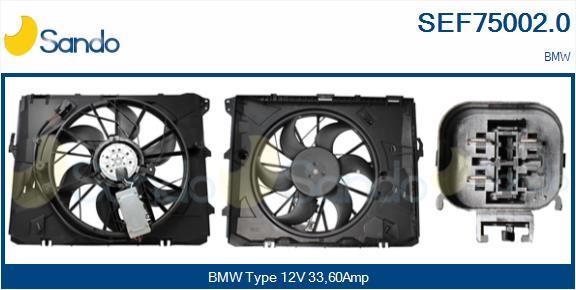 Sando SEF75002.0 Electric Motor, radiator fan SEF750020